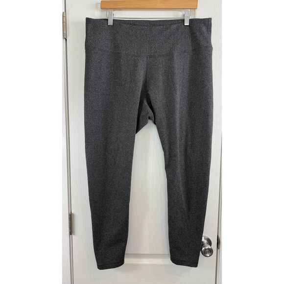 Old Navy Active Women's Charcoal Herringbone Leggings Size XXL 2XL - Picture 1 of 9